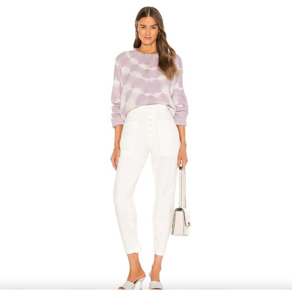 NWT Pistola Tammy High Rise Trouser in White Sz 28 $128‎ - Picture 1 of 9